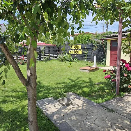 木屋 Casuta Galbena - Gradina, Parcare, Bucatarie, Foisor & Bbq -
